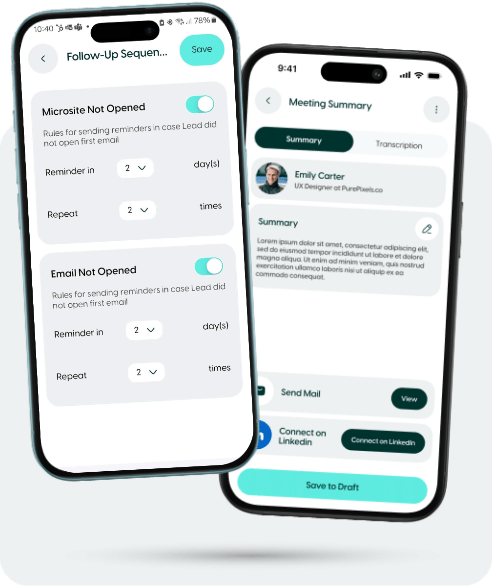 CRM-integrated lead capture tool for B2B events